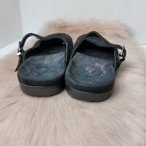 Vionic Lidia Clogs Mary Jane Buckle Black Womens Shoes Size 7 - Picture 4 of 10